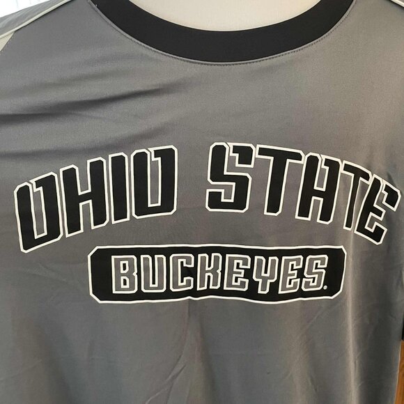 OHIO STATE BUCKEYES Varsity T-Shirt Men’s L Gray Graphic Tee NCAA Fan Apparel - Picture 6 of 9